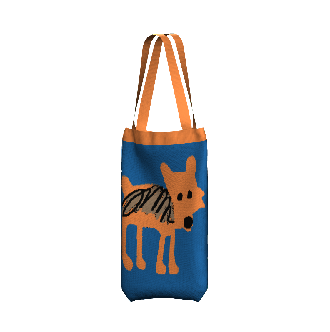 LITTLE DOG KNITTED TOTE BAG