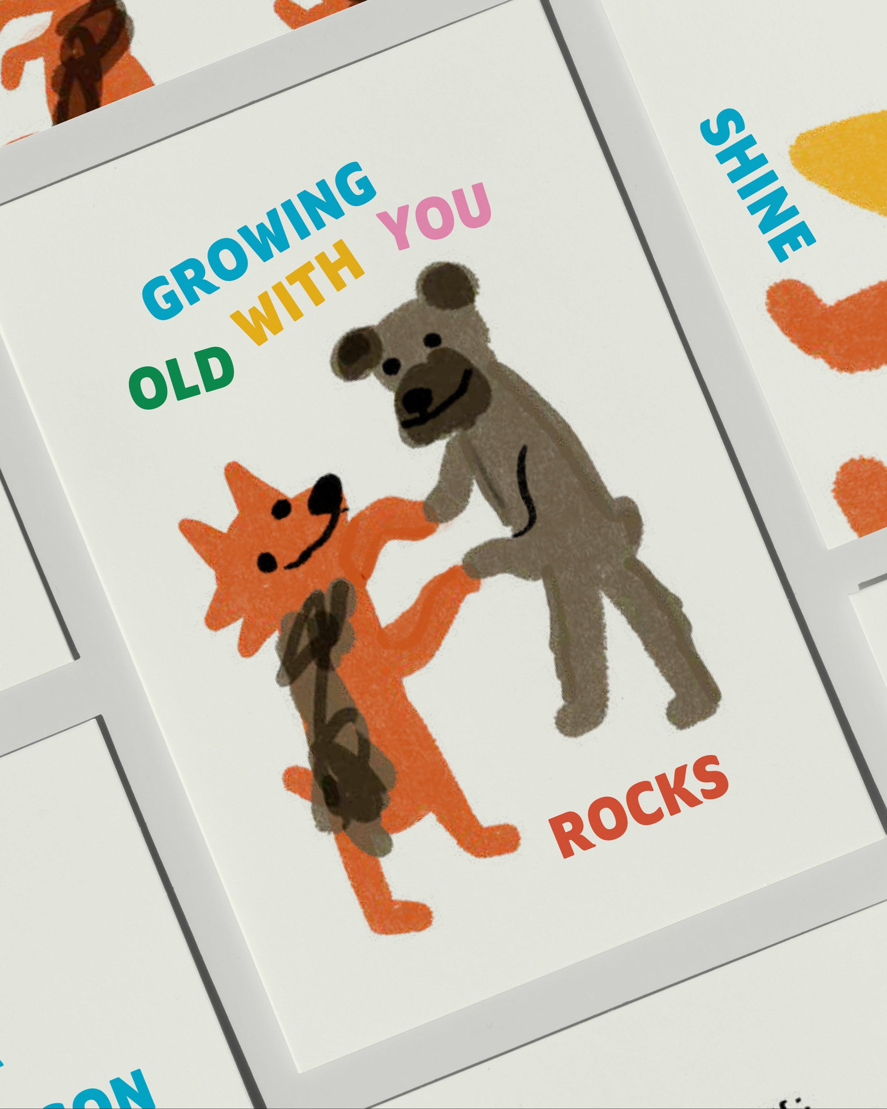 GROWING OLD WITH YOU - Greting Card